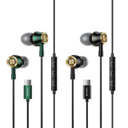SJ482 EP-43   Manos libres stereo  1 2M  Verde Osc.  Tipo C  USAMS