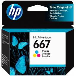 Cartucho HP 667 Tri-color   Original  Compatible con HP 2375 / 2775 / 2875