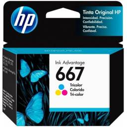 Cartucho HP 667 Tri-color   Original  Compatible con HP 2375  2775