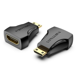 Adaptador Mini HDMI a HDMI Macho/Hembra / Negro   AISB0 Vention