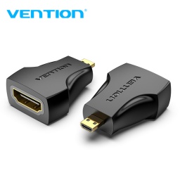 Adaptador Micro HDMI a HDMI   Macho/Hembra / Negro  AISB0  Vention