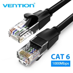 Cable de Red   Cat.6 UTP / 5M / Negro  IBEBJ  Vention