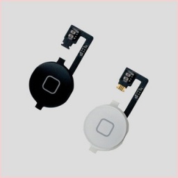 Flex Apple iPhone 4Gs Botn Home Comp. Negro Generico