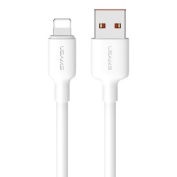 SJ605   Cable de Datos U84  USB A a Lightning  2M  2.4A  Blanco  USAMS