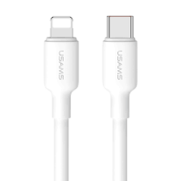 Cable de Datos U84   Tipo C a Lightning  PD 20W  1M  Blanco  SJ610 USAMS