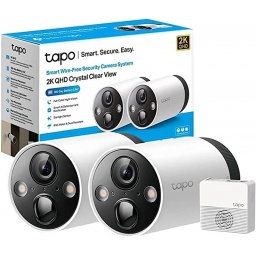 Cmara Seguridad Exterior TAPO C420S2 x 2 + Hub   c/Batera  2K  WiFi  TP-LINK