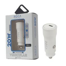 Cargador Inteligente Auto ROCA 20W   USB C/PD (sin Cable)