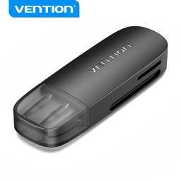 Lector de Tarjetas SD+TF USB 3.0-A / Negro   CLGB0  Vention