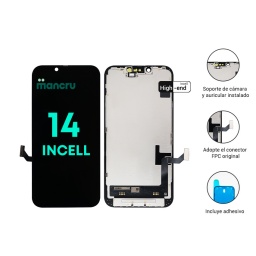 Display Apple iPhone 14 (Incell High End) Comp. Negro   IC Removible