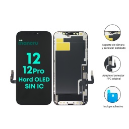 Display Apple iPhone 1212 Pro SIN IC (Hard OLED) Comp. Negro