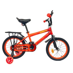 Bicicleta Rodado 16   Rueditas CLuces  Parrilla  Anaranjado (BIC101SC) Randers