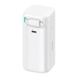 Power Bank   18000mAh  PD45W  Cable Retrctil Magntico Lightning  Blanco  CD217 USAMS