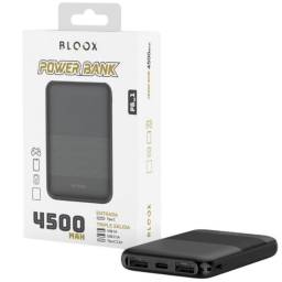 Power Bank BLOOX PB_1   4.500mAh  Entrada: Tipo C Negro  Salida: Tipo C + USB*2