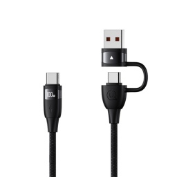 SJ655   Cable de Datos U85  USB A / USB C a Tipo C  100 W  2M  Negro  USAMS