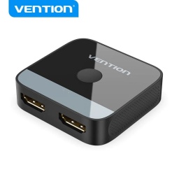 AKOB0 Conmutador 2 Puertos HDMI Bi-Direccional Negro   Vention