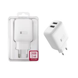 Cargador ROCA TO GO 12W  2.4A  2x USB A  Sin Cable