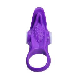 Anillo Vibrador Lengua Estimulador YS-BE038   Violeta  Adultos