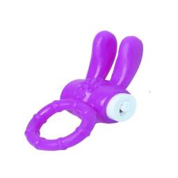 Anillo Vibrador Conejo Estimulador Cltoris YS-BE037   Violeta   Adultos