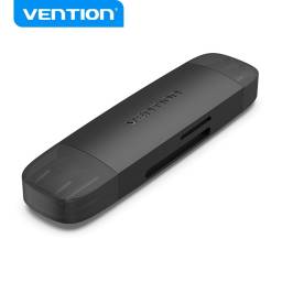 Lector de Tarjetas   USB 2.0 +TF / Negro  CLEB0  Vention