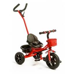 Triciclo con Gua Extrable y Canasto (1701)   Rojo  Tinok