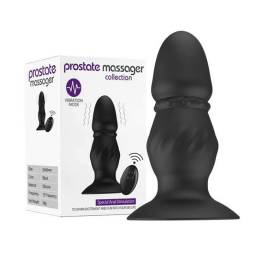 Estimulador Plug Anal Vibrador con Control   Negro  YS-BE201 Adulto