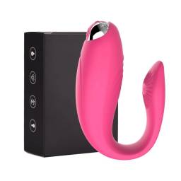 Vibrador Parejas Estimula Cltoris y Punto G  YS-BE117   Fucsia  Adultos