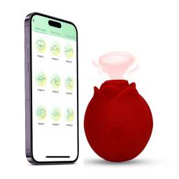 Vibrador Succionador de Cltoris Rosa Control por App YS-BE066   Adulto