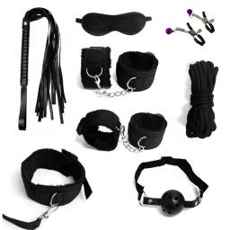 Kit Sado 8 Piezas   Negro  YS-BE002 Adulto