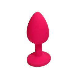 Plug Anal Mediano Joya Silicona   Fucsia  YS-BE221-1 Adulto