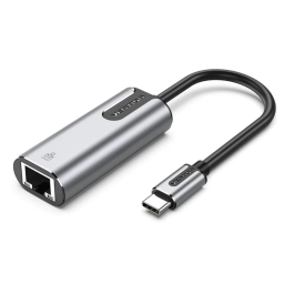 Adaptador USB-C a Gigabit Ethernet  0.15M  Aluminio Gris   CFNHB  Vention