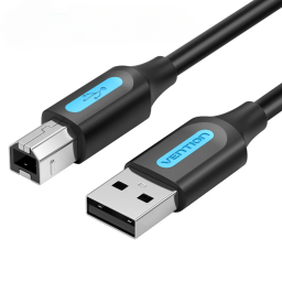 Cable de Impresora USB-A 2.0 a USB-B   Macho/Macho / 1.5M / Negro  VAS-A16-B150  Vention