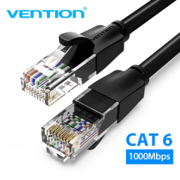 Cable de Red   Cat.6 UTP / 10M /Negro  IBEBL  Vention