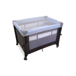 Practicuna Colecho 2021   Hasta 13.5 Kg  Tul Mosquitero  Ruedas  GrisCeleste  Tinok