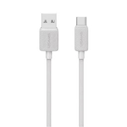 SJ688   Cable de Datos USB A a Tipo C  3A  1M  Blanco  USAMS