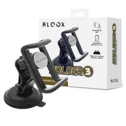 Soporte Vehicular BLOOX - Tipo Ventosa para Panel/Vidrio   Holder_3  Negro