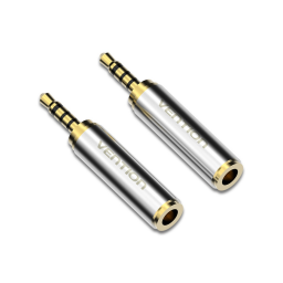 Adaptador 3.5 mm a 2.5 mm   Hembra/Macho / Plateado  VAB-S02-2  Vention