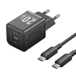 Cargador de Pared USB-C GaN   USB-C a USB-C  20W / Negro  TZ-FEPB0-EU-01  Vention