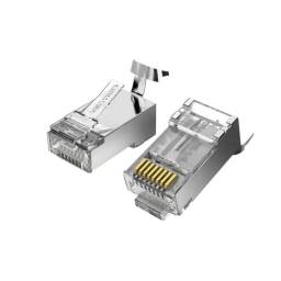 Plug RJ45   Cat.8 FTP / 10 Unidades / Dorado / IDHR0-10  Vention