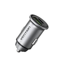 Cargador de Auto USB-A+USB-C   18W/20W / Aluminio  FFBH0  Vention