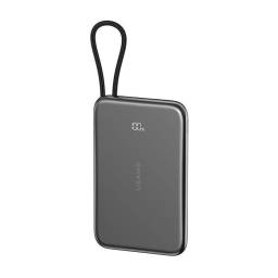 Power Bank Magntico Ultrafino   Cable Tipo C  5.000mAh  PD20W  Gris  XJ Series  CD227 USAMS