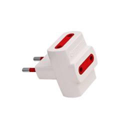 Adaptador Mltiple S/T   Blanco  Conatel
