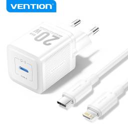 Cargador de Pared USB-C GaN   USB-C a Lightning  20W / Blanco  TZ-FEPW0-EU-02  Vention
