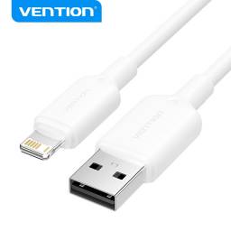 Cable USB-A a Lightning   2.4A  1M  Blanco  LAMWF  Vention