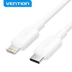 Cable USB-C a Lightning   3A / 1M / Blanco  LAKWF  Vention