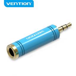 Adaptador de Audio 3.5 mm Macho a 6.35 mm Hembra   Azul  VAB-S04-L Vention