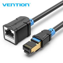 Extensin de Cable de Red   Cat.6 SFTP / 3M / Negro  IBLBI  Vention