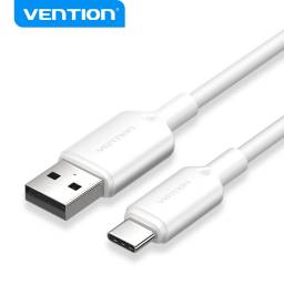 Cable USB-A 2.0 a Tipo C 60W    3A  2M  Blanco  CTQWH Vention