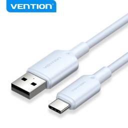 Cable USB-A 2.0 a USB-C   60W  3A  1M  Celeste  CTQLF  Vention