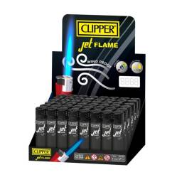 Encendedor CLIPPER Jet c/Diseo   Recargable  Pack x 48 Unidades