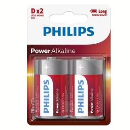Pila Alcalina Philips D LR20P2B/97 (x 2 unidades)
